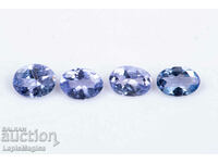 4 pieces tanzanite 0.53ct 4x3mm oval cut #8