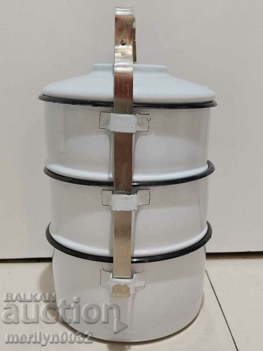 Delivery of Jugs for food 3 pieces seferitas metal vessel enamel NRB Delivery of Jugs for food 3 pieces seferitas metal vessel enamel NRB