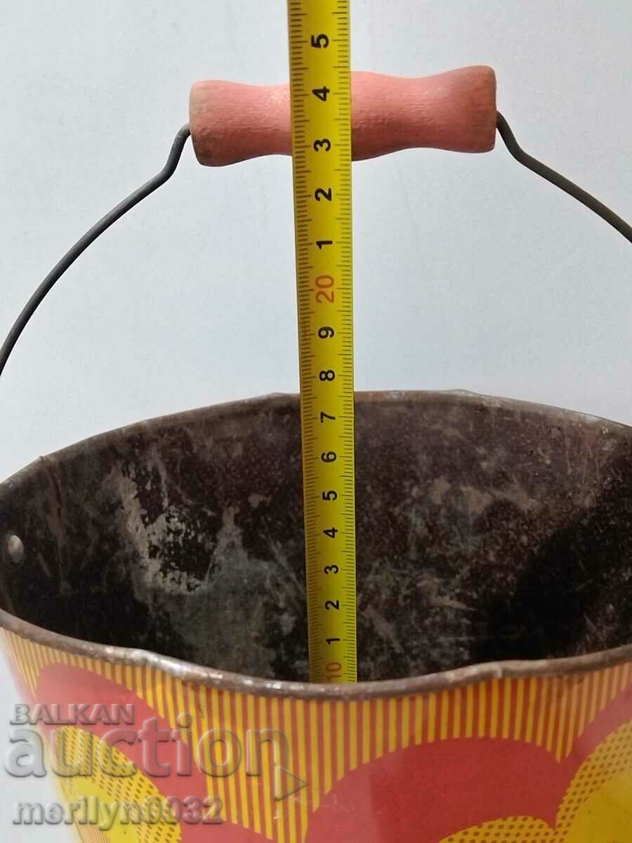 Children's tin toy bucket, USSR bucket - 5 Children's tin toy bucket, USSR bucket - 5