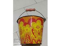 Children's tin toy bucket, USSR bucket