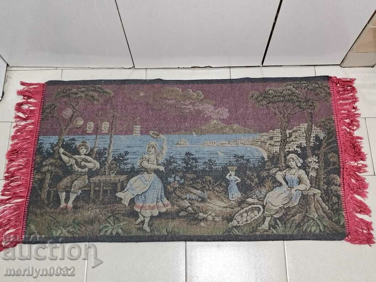 Auction Old plush wall carpet, rug, panel, carpet picture Auction Old plush wall carpet, rug, panel, carpet picture