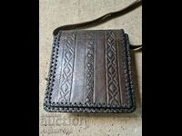 Old ethnic leather bag