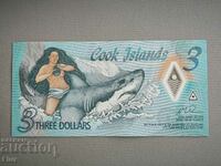 Banknote - Cook Islands - 3 Dollars UNC | 2021