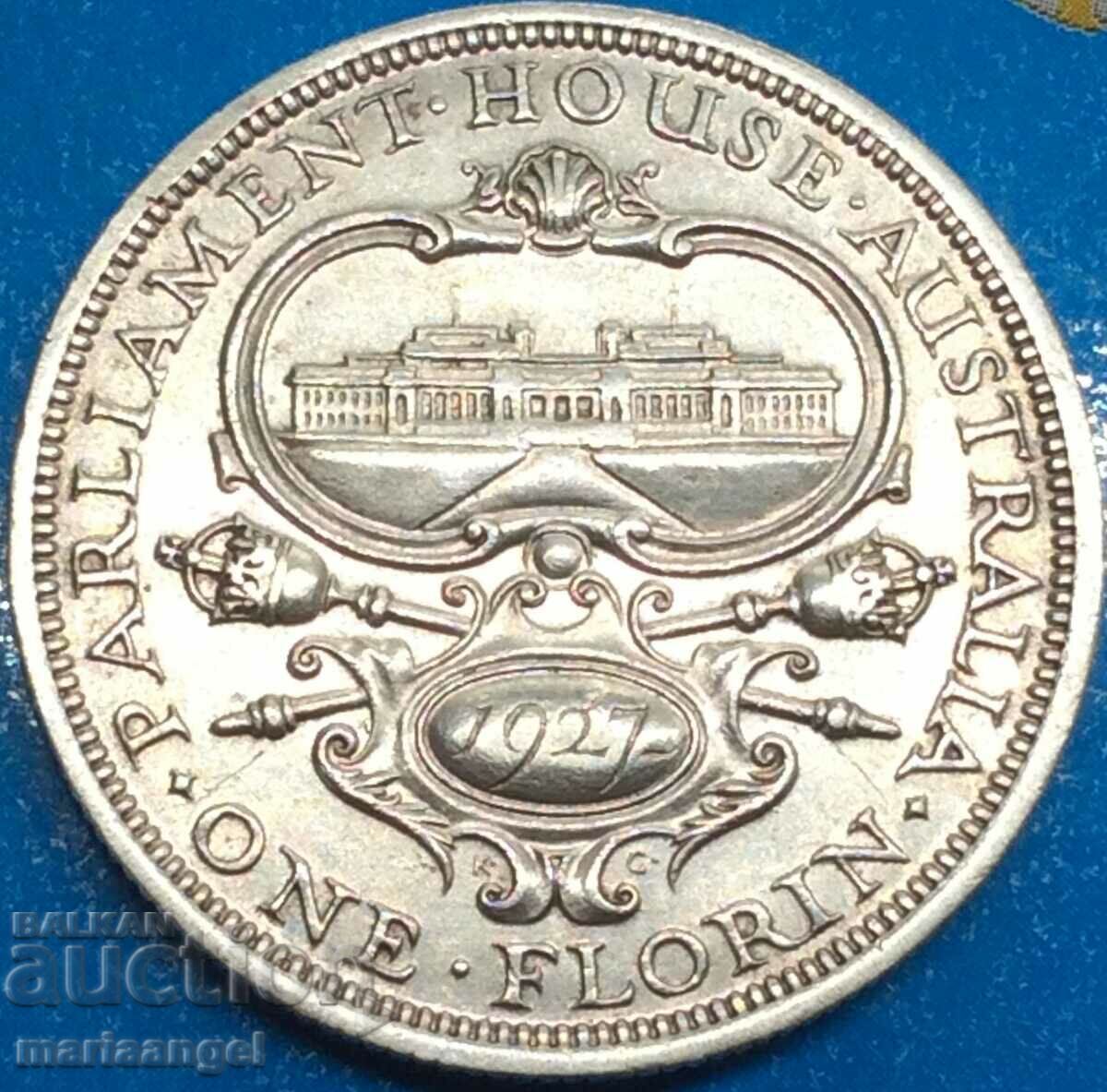 Australia 1927 1 florin George V 11,27g argint