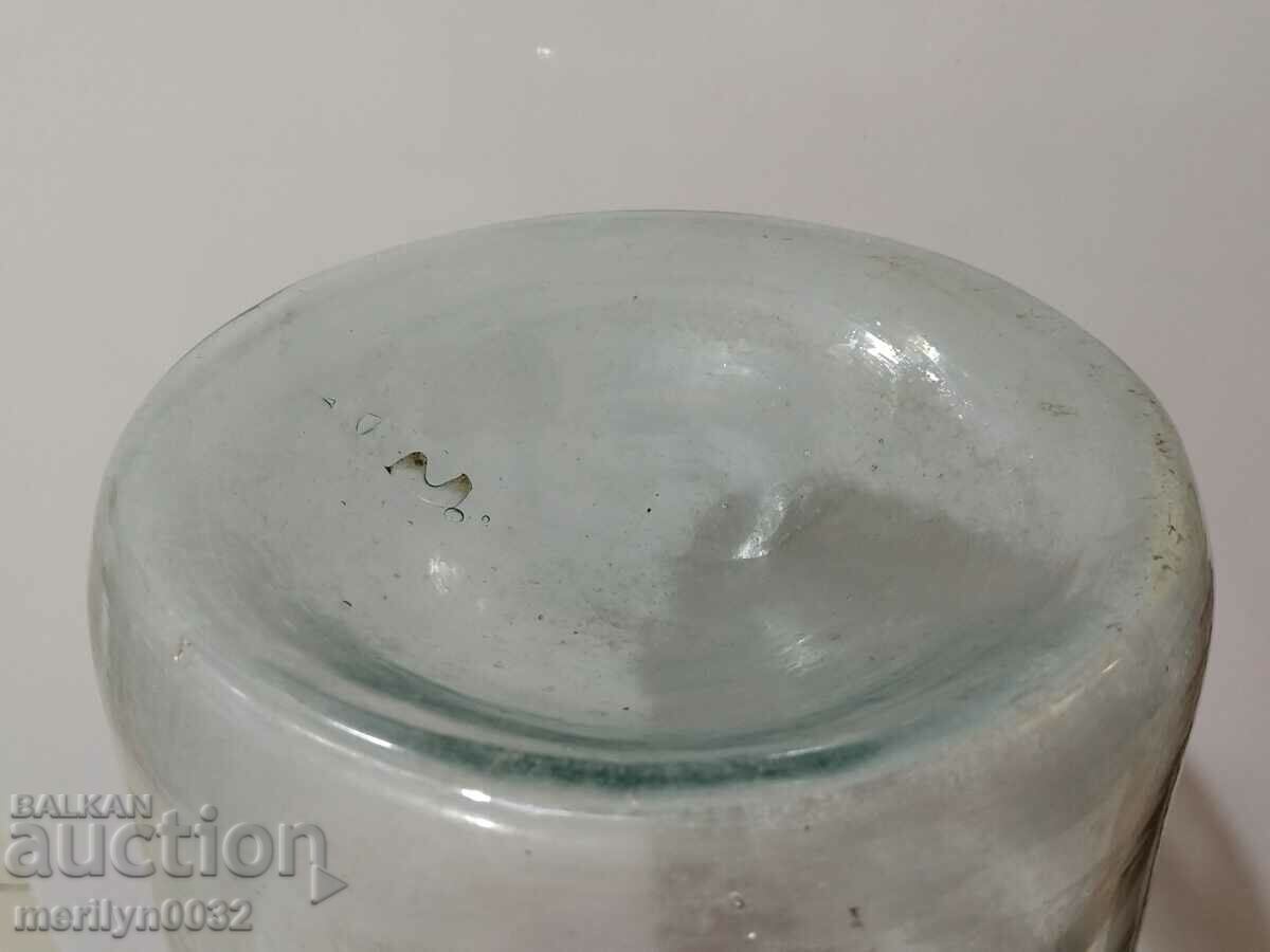 Borcan de sticlă din răchită antică - 7 Borcan de sticlă din răchită antică - 7