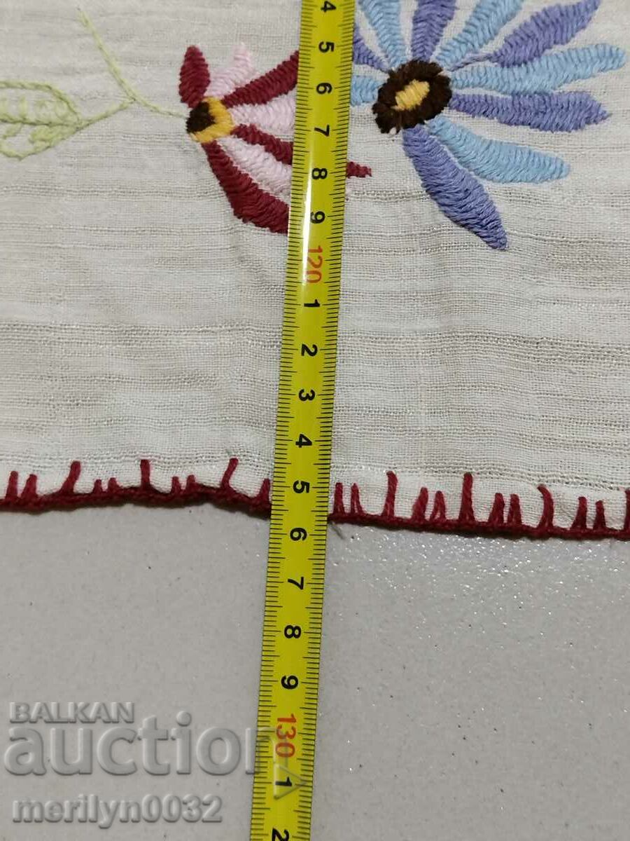 Old embroidered tablecloth milo Bulgarian embroidery carpet - 6 Old embroidered tablecloth milo Bulgarian embroidery carpet - 6