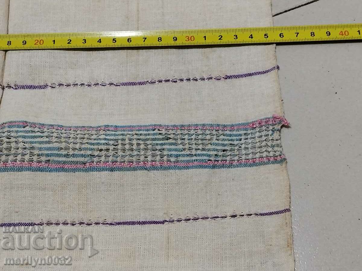 Old hand woven cloth kennar embroidery lace - 6 Old hand woven cloth kennar embroidery lace - 6