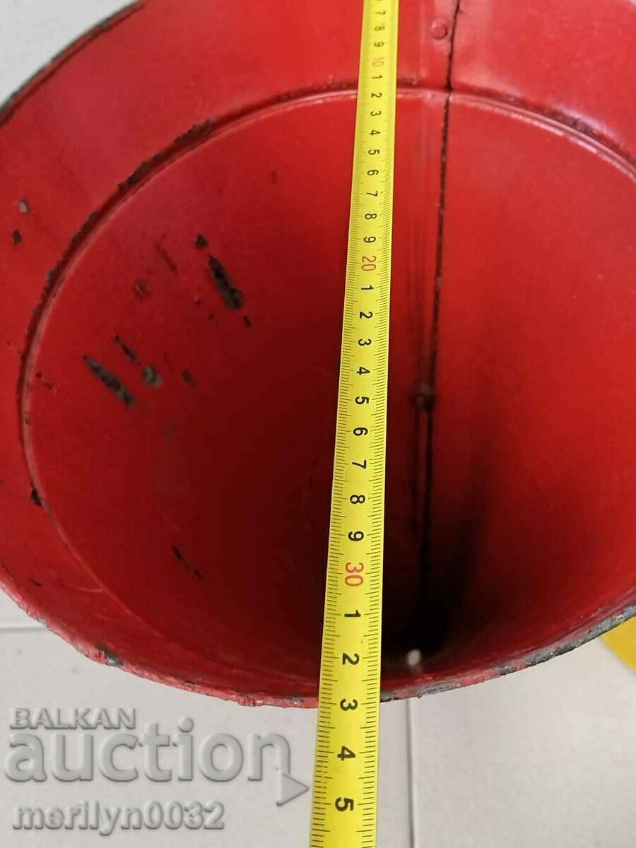 Old metal bin, a pair of 2 pieces, from a park early in the 1960s, NRB - 6 Old metal bin, a pair of 2 pieces, from a park early in the 1960s, NRB - 6