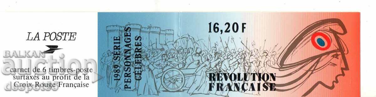 1989. France. Bicentennial of the French Revolution. Carnet. with price 6.50 BGN | € 3.32 1989. France. Bicentennial of the French Revolution. Carnet. with price 6.50 BGN | € 3.32