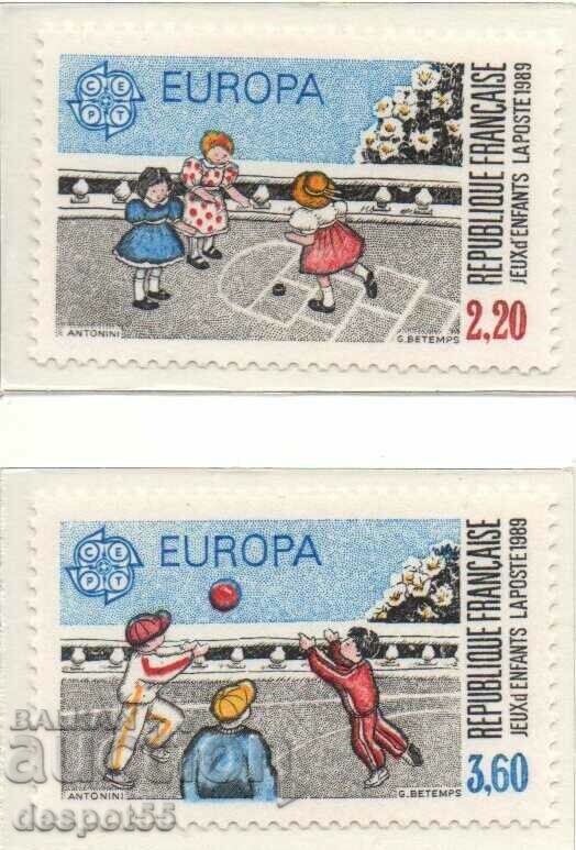 1989. Franţa. EUROPA - Jocuri pentru copii.