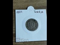 Serbia 1883 10 pairs