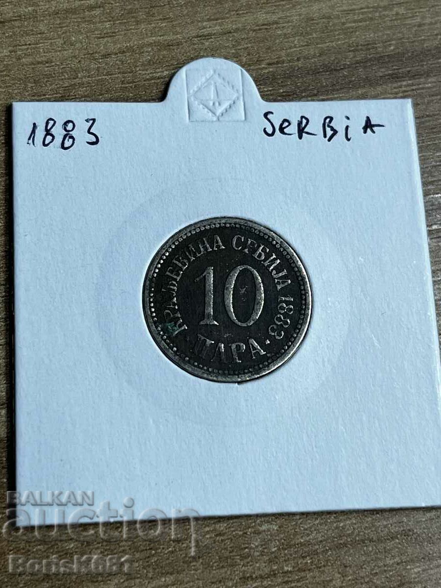 Serbia 1883 10 pairs