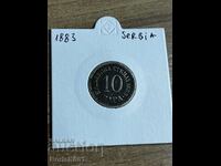 Serbia 1883 10 pairs