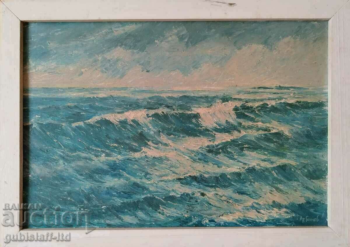 Poză, mare, artă. Atanas Ganchev, anii 1980.