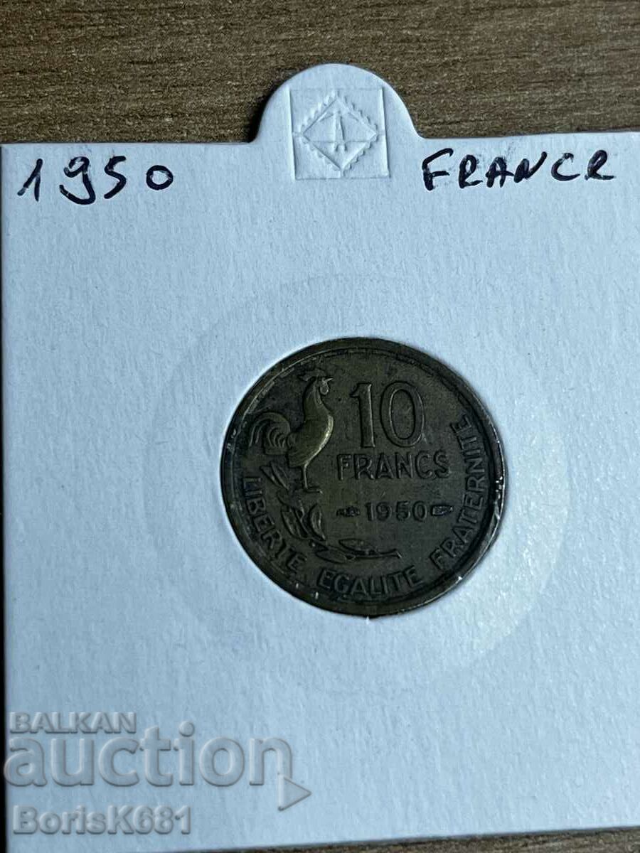 Franța 1950 10 franci