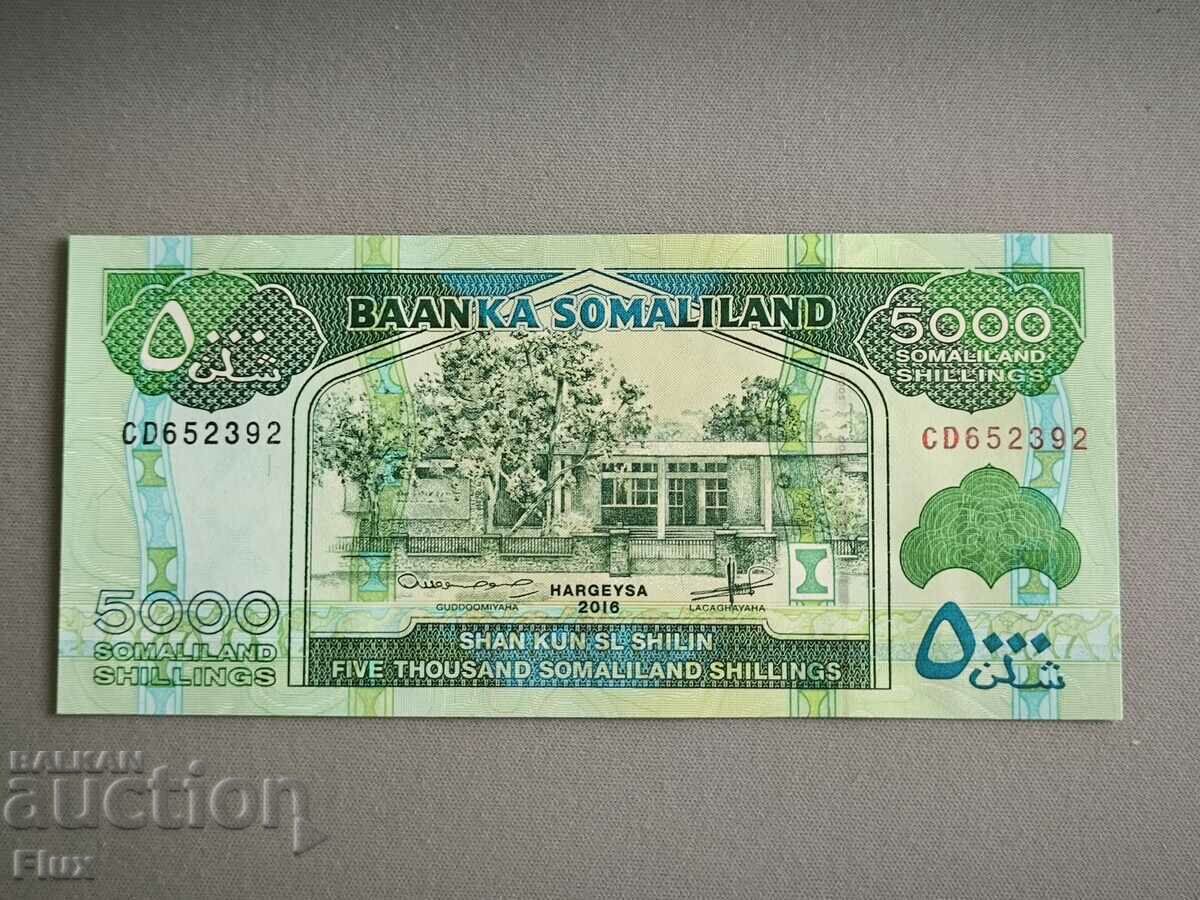 Bancnotă - Somaliland - 5000 șilingi UNC | 2016