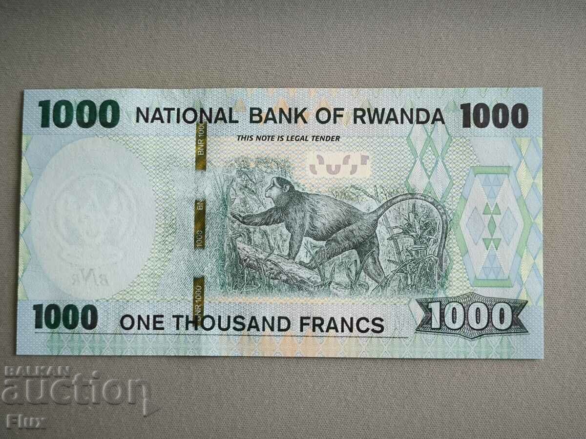 Банкнота - Руанда - 1000 франка UNC | 2019г. с цена 16.00 лв. | € 8.18 Банкнота - Руанда - 1000 франка UNC | 2019г. с цена 16.00 лв. | € 8.18