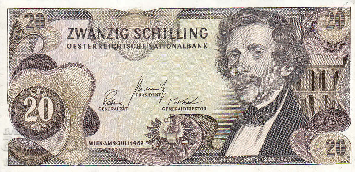 tino37- AUSTRIA - 20 SCHILLINGS - 1967 - VF with price 4.30 BGN | € 2.20 tino37- AUSTRIA - 20 SCHILLINGS - 1967 - VF with price 4.30 BGN | € 2.20