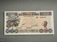 Bancnota - Guineea - 100 franci UNC | 2012