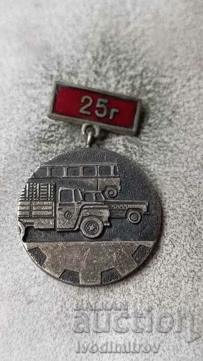 Badge 25 years Autotransport