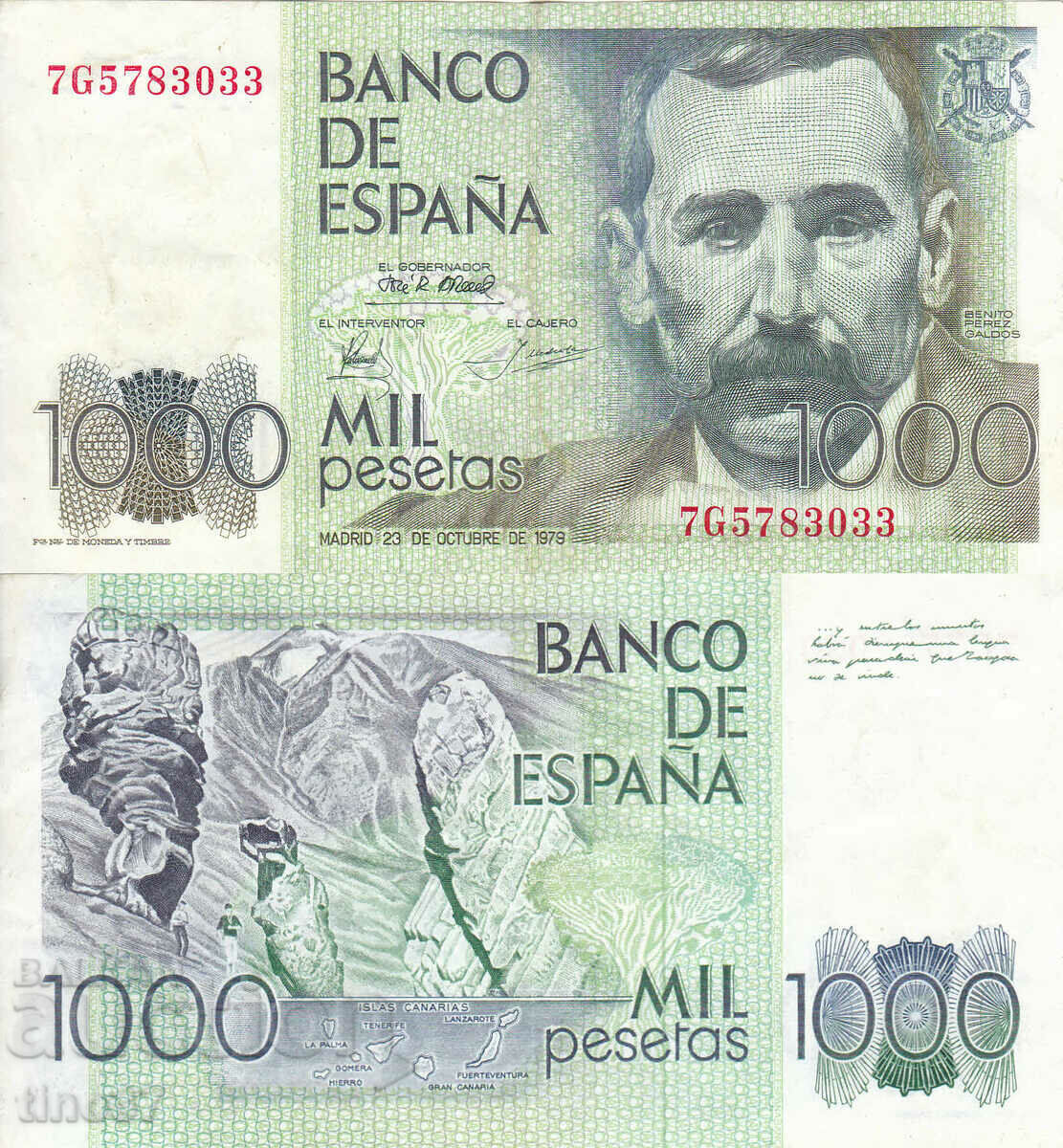 tino37- SPANIA - 1000 PESETAS - 1979 - VF