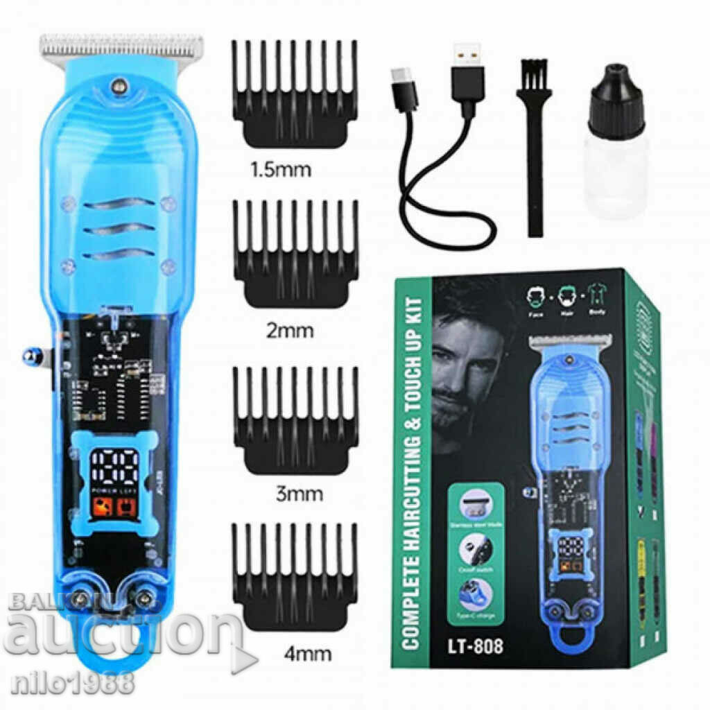 Rechargeable trimmer for cutting and styling ML-808