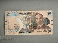 Banknote - Sierra Leone - 2 Leones UNC | 2022