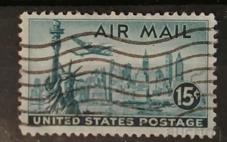 USA Aircraft/Buildings Stamp