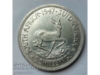 5 Shilling Silver 1947 South Africa - Silver Coin #2