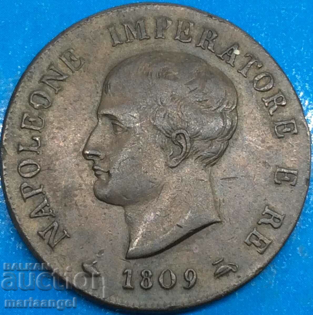 Napoleon soldo 1809 Ιταλία 10,36g 27mm χάλκινο