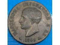 Napoleon soldo 1809 Italia 10,36 g 27 mm bronz