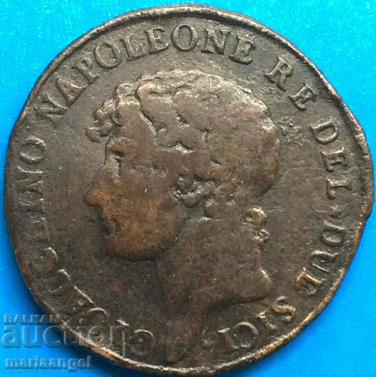 Joaquin Napoleon 2 grains 1810 Italy 29mm 11,67g bronze