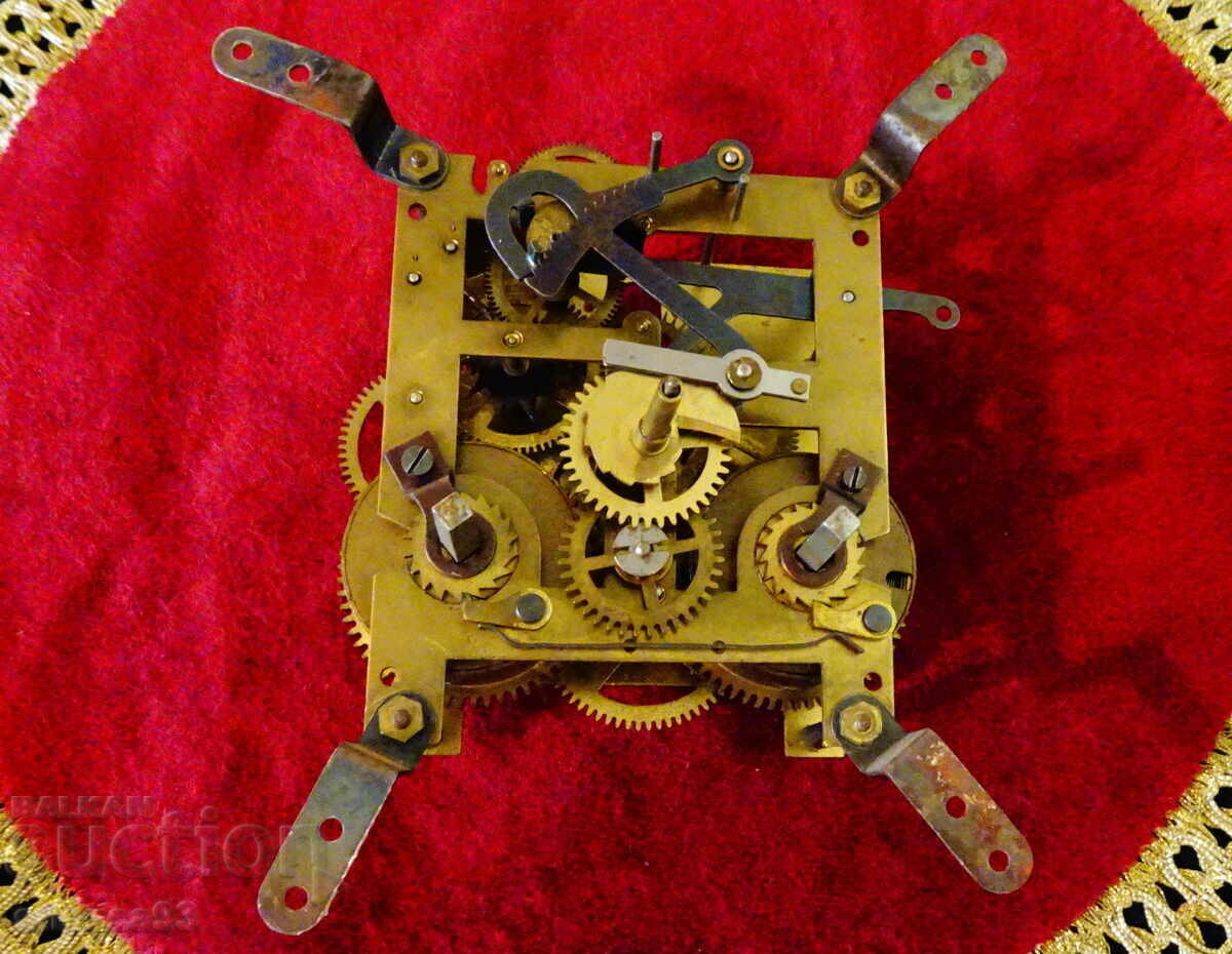 Bronze mechanism for a mechanical watch.