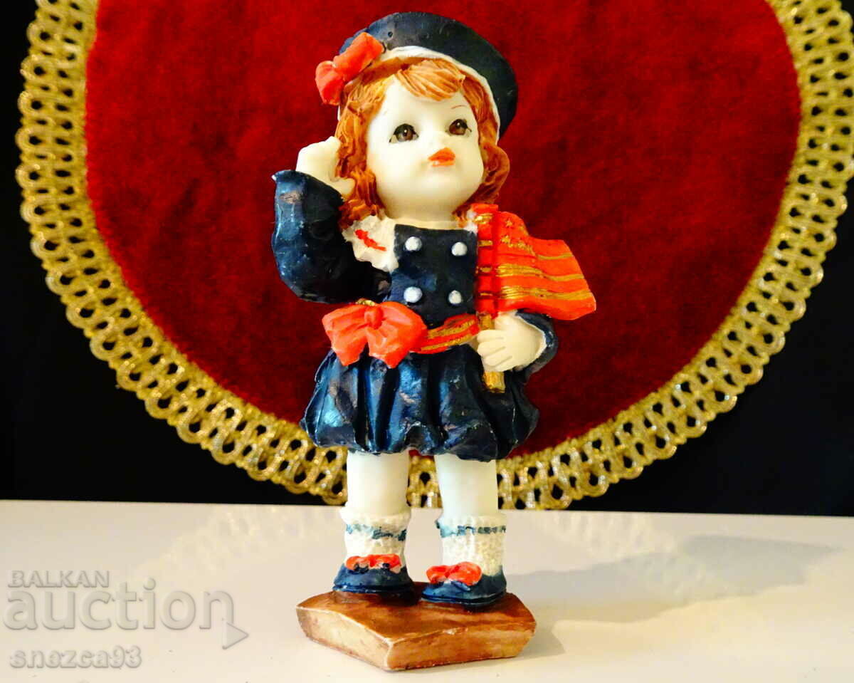 Porcelain figurine, child figure, girl Porcelain figurine, child figure, girl