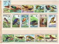 1969 St Vincent Fauna Birds Ivert-261/276, 16v** = €60.