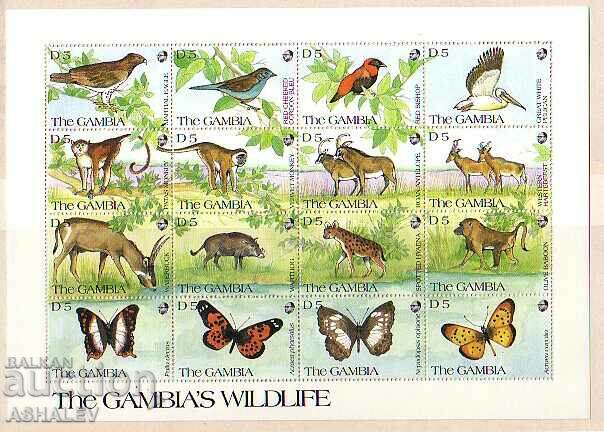 Auction 1992 Fauna of THE GAMBIA 3 blocks of 16 m.** Auction 1992 Fauna of THE GAMBIA 3 blocks of 16 m.**