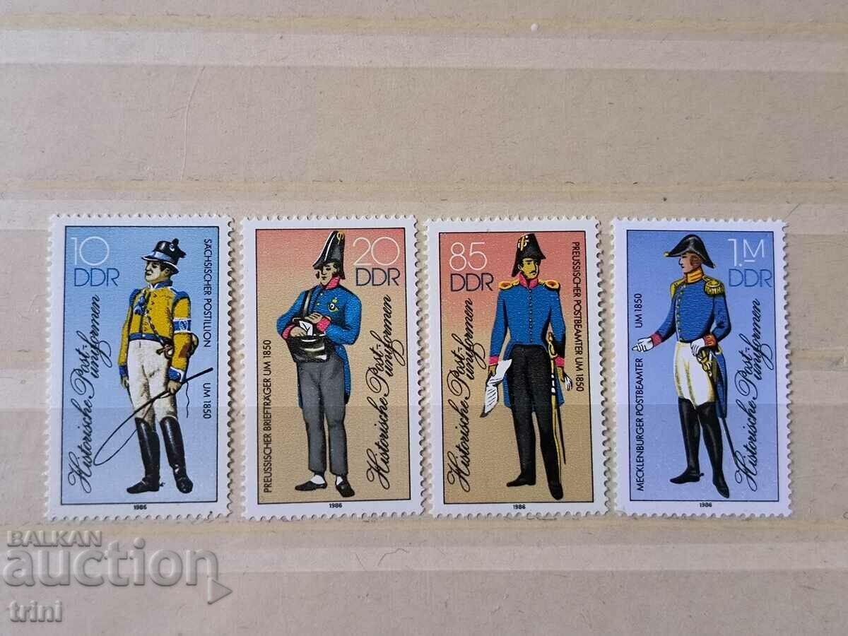 GDR 1986 Historic Postal Uniforms