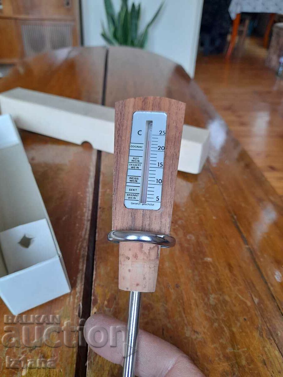 Δημοπρασία Παλιό θερμόμετρο κρασιού Δημοπρασία Παλιό θερμόμετρο κρασιού