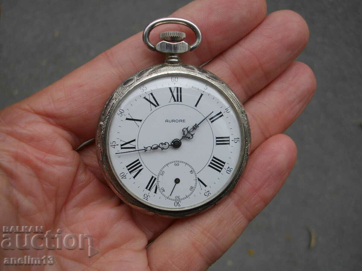 COLLECTIBLE OLD POCKET WATCH AURORE WITH SAFE BOX