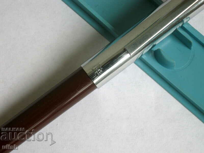 Old pen burgundy box with price 10.00 BGN | € 5.11