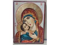 Madonna and Child icon, handmade