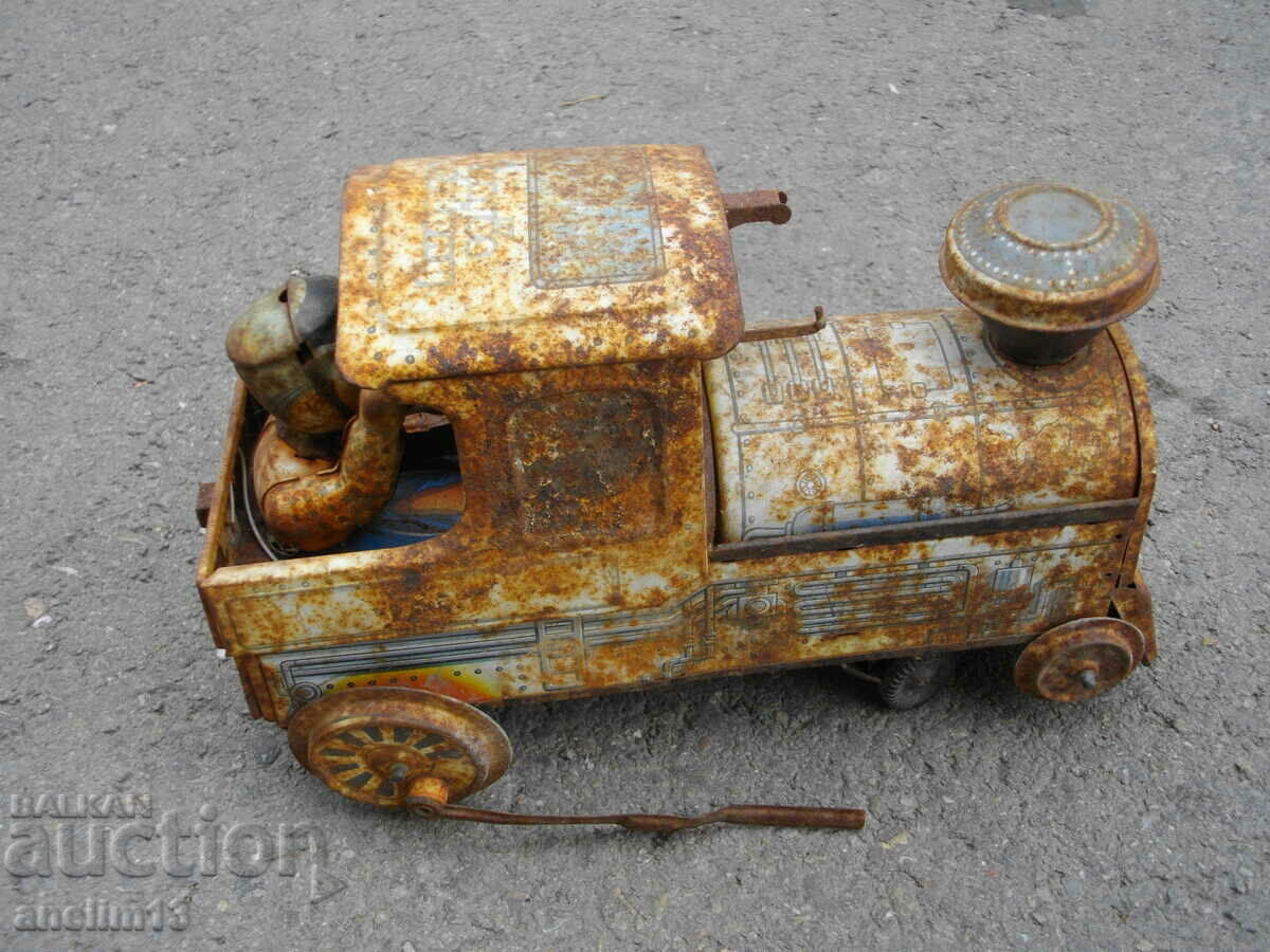 OLD TIN TOY TRAIN LOCOMOTIVE TIN TOY F FLIM LEMEZ - 5 OLD TIN TOY TRAIN LOCOMOTIVE TIN TOY F FLIM LEMEZ - 5