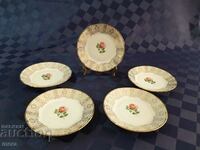 Porcelain small saucers-5 pieces-Bavaria