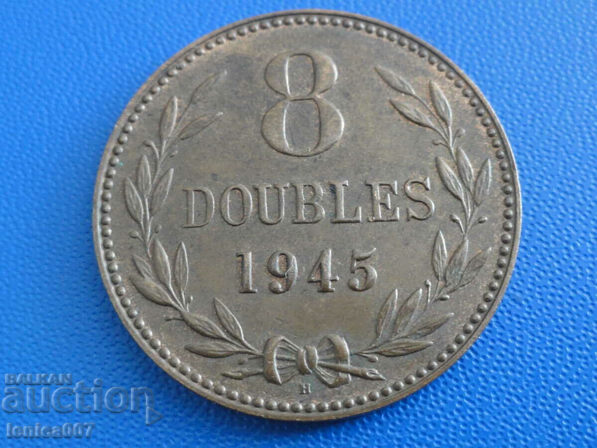 Auction Guernsey 1945 - 8 AUNC duplicates Auction Guernsey 1945 - 8 AUNC duplicates