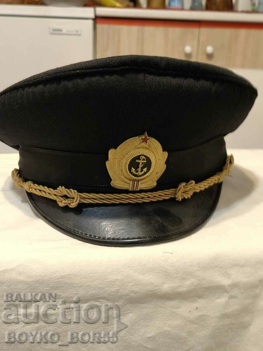 Old Bulgarian Officer Navy Cap