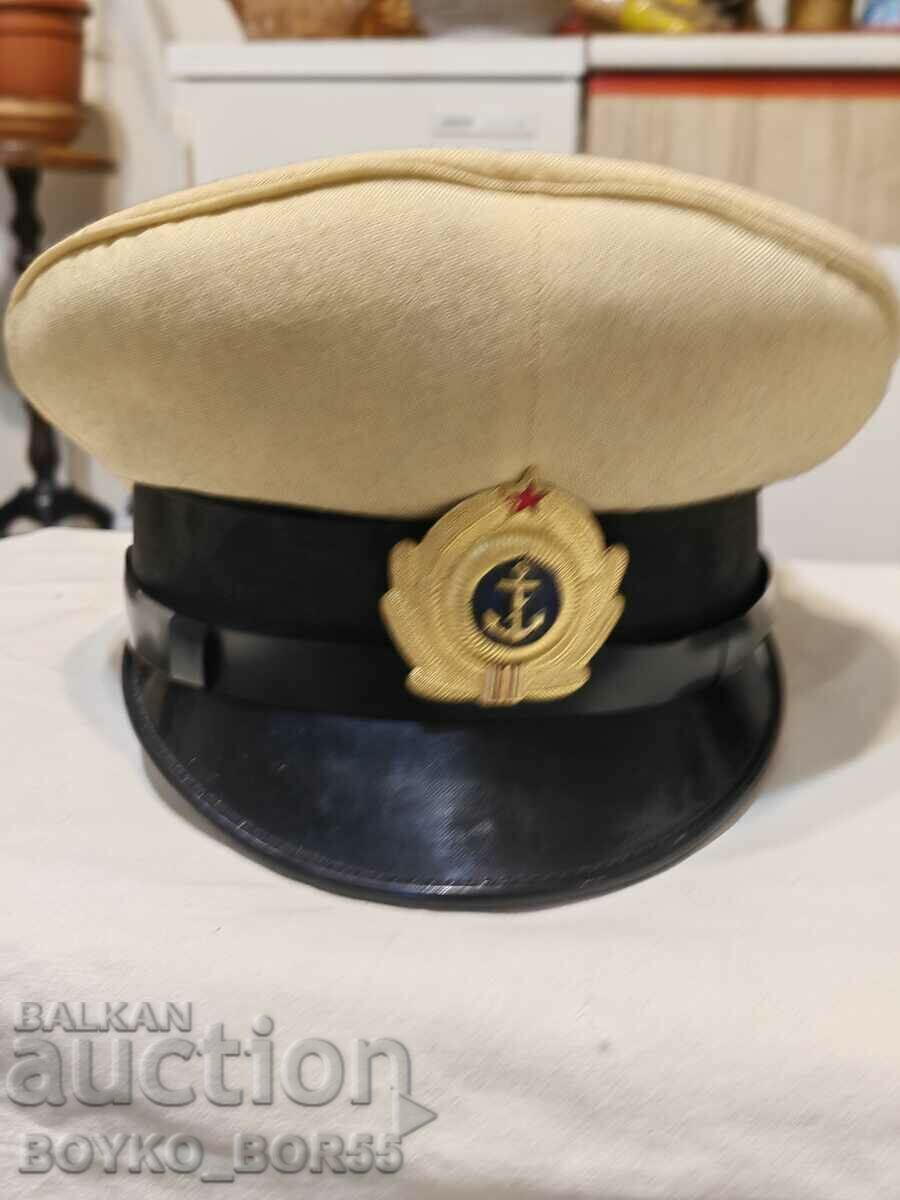 Old Bulgarian Officer's Naval Parade Cap