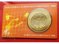 Switzerland and Austria - card with a medal for EUR. in football 2008