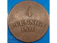 Saxe-Weimar-Eisenach 4 pfennig 1810 Germany