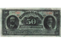 Mexic (Sonora) 50 Centavos 1915 Pick S1070