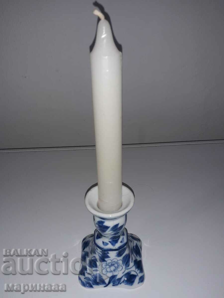 Auction CANDLESTICK. PORCELAIN Auction CANDLESTICK. PORCELAIN